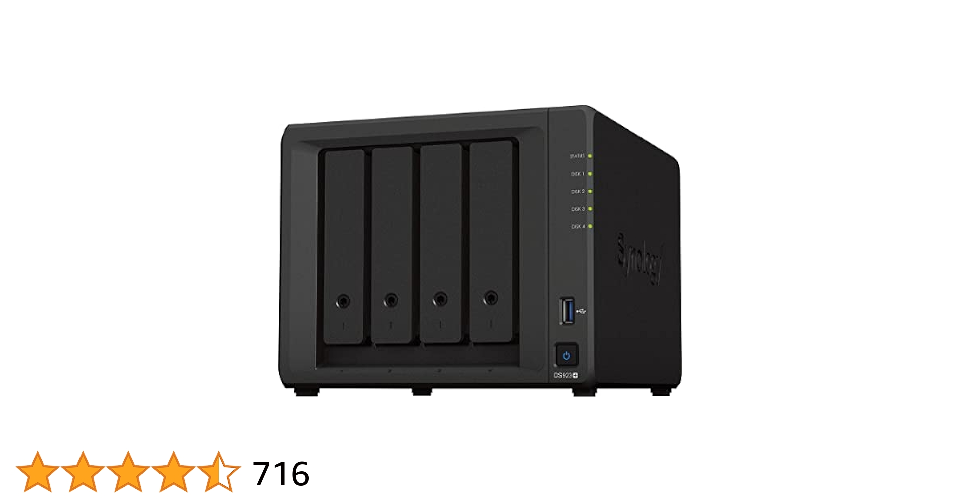 Amazon.co.jp: Synology NASキット 4ベイ DS923+ RyzenCPU 4GB